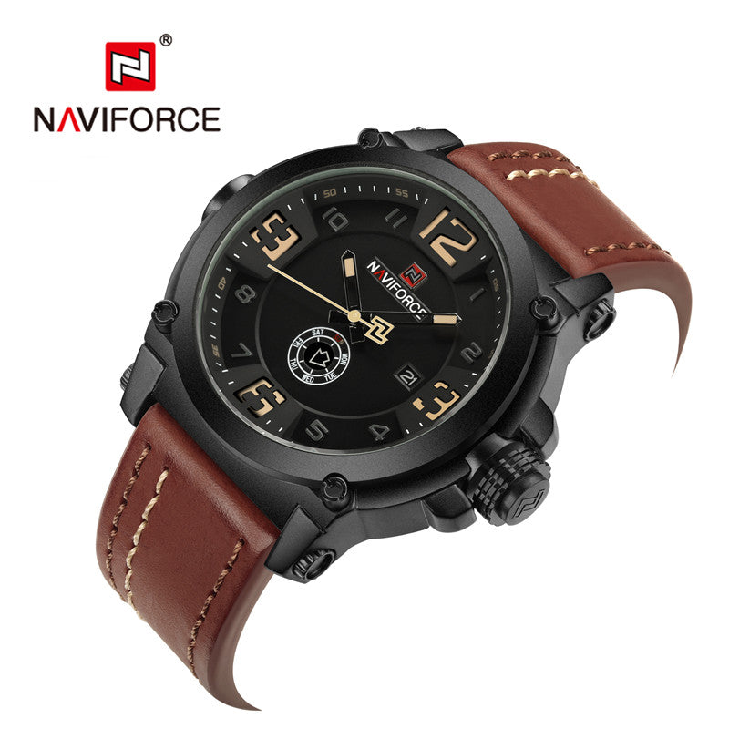 NAVIFORCE BROWN LEATHER