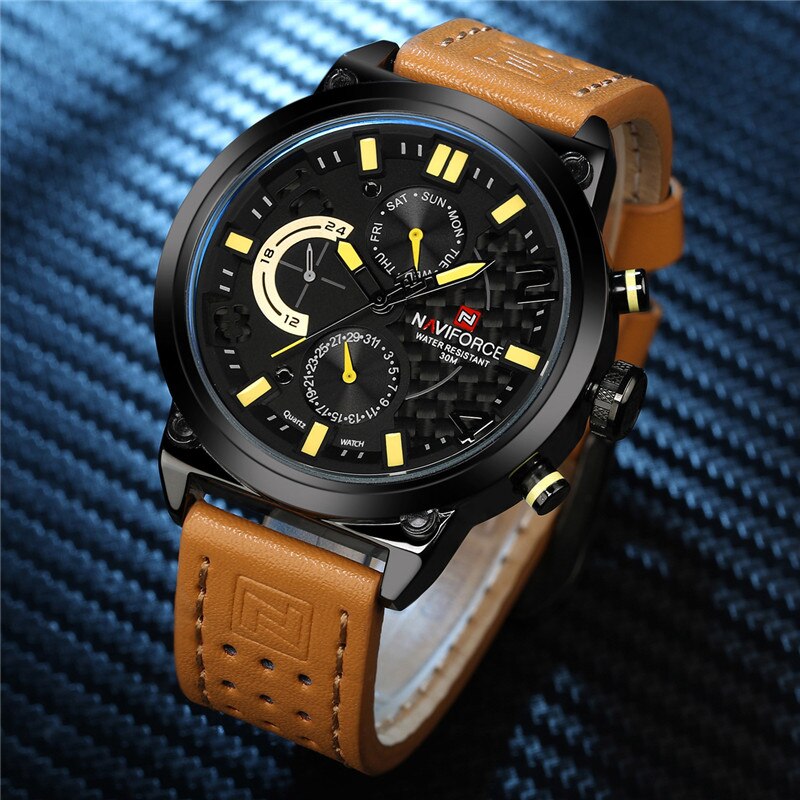 NAVIFORCE CRONO LIGHT BROWN